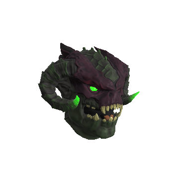 Green Infernal Demon Mask