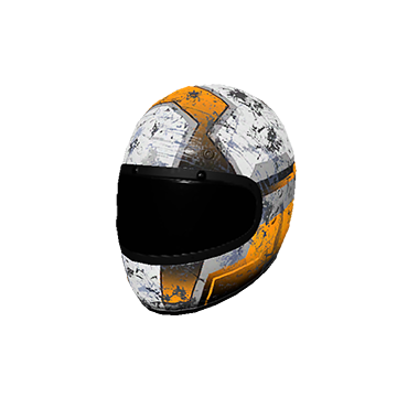 Orange Racing Helmet