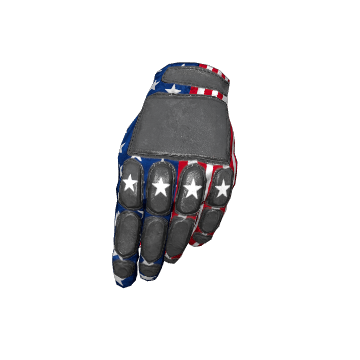Patriotic Stars Padded Gloves
