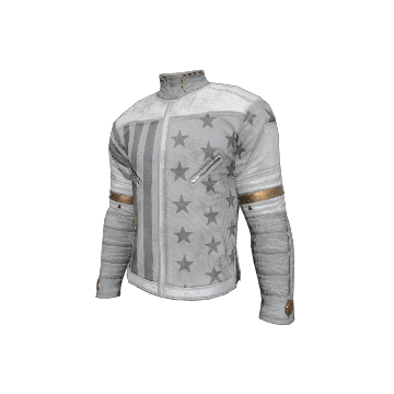 Patriotic White Military Shirt